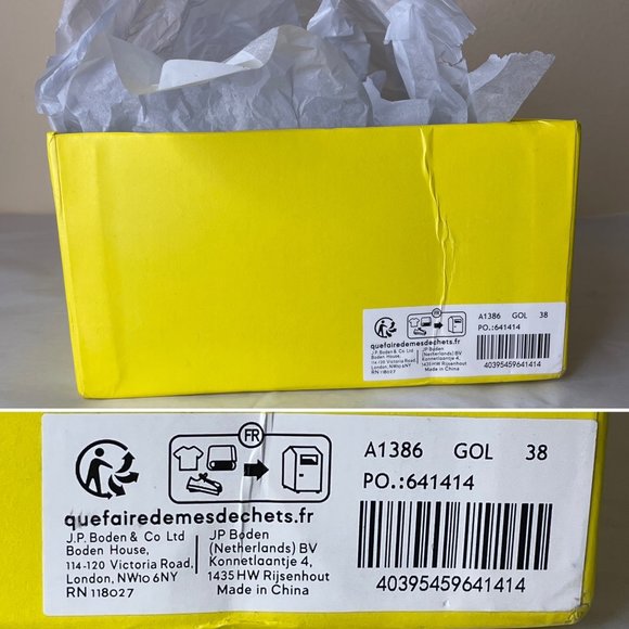 New Boden Embellished Heeled Court Shoes Metallic 38 - Picture 13 of 16